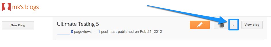 Blogger blog listing